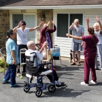 Residents enjoying outdoor recreation time