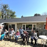 Residents enjoying the great weather outdoors